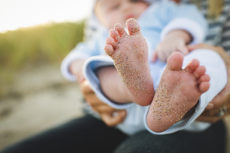 Feet on the beach